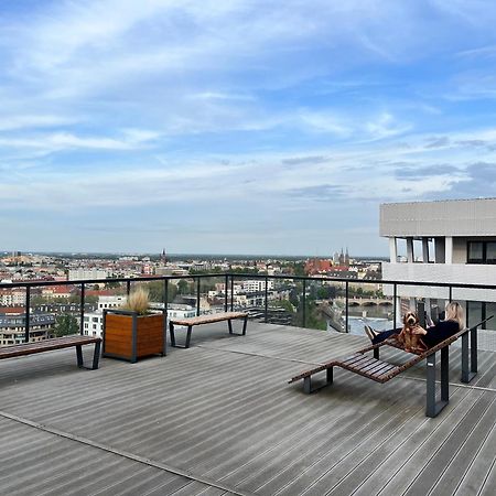 Family House By The River Odra -Panoramic Terrace - 3Room Apartment With 2 Separate Bedrooms And 2 Balconies By Wroapart-Pl- Perfect For Family & Business Stays Wrocław Zewnętrze zdjęcie