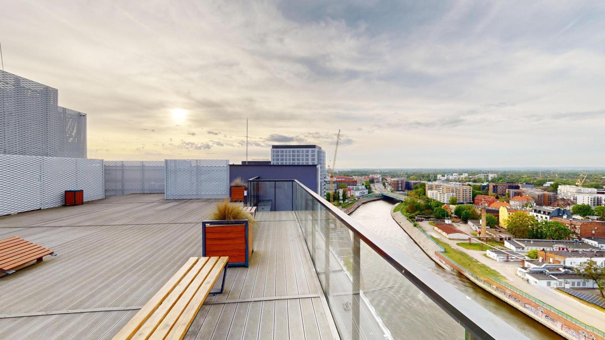 Family House By The River Odra -Panoramic Terrace - 3Room Apartment With 2 Separate Bedrooms And 2 Balconies By Wroapart-Pl- Perfect For Family & Business Stays Wrocław Zewnętrze zdjęcie