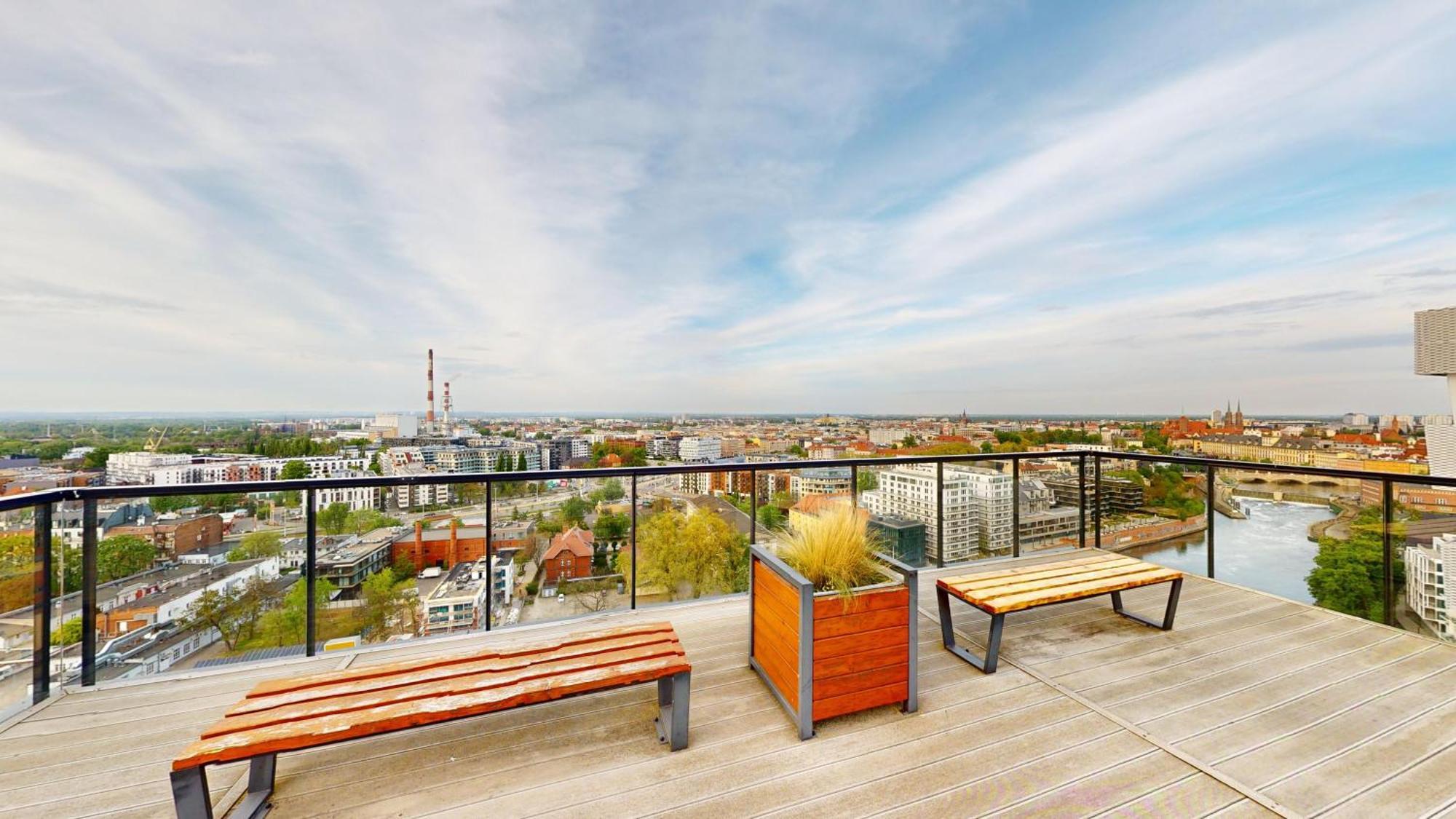 Family House By The River Odra -Panoramic Terrace - 3Room Apartment With 2 Separate Bedrooms And 2 Balconies By Wroapart-Pl- Perfect For Family & Business Stays Wrocław Zewnętrze zdjęcie
